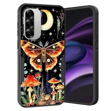 Imagem de KJFHDJFDH Capa para Galaxy A36 5G/A56 5G, camada dupla, híbrida, resistente, à prova de choque, policarbonato rígido + capa protetora de silicone macio para Samsung Galaxy A36 5G/A56 5G 17.0 cm,