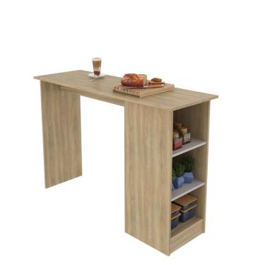 Imagem de Bancada Gourmet para Cozinha Ravenna 136cm Dourado/Fumê - J Carvalho