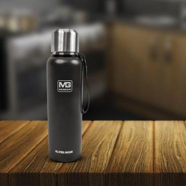 Imagem de Garrafa Térmica De Isolamento A Vácuo Em Aço Inoxidável Preta 1000ml -