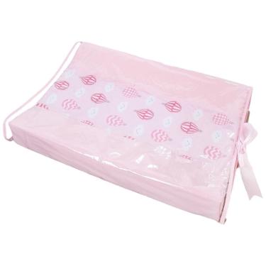 Imagem de Trocador Anatômico De Cômoda Para Bebê Nuvem Balão Rosa
