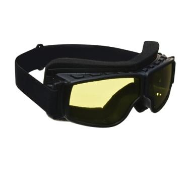 Imagem de Óculos de motociclista sobre óculos com lentes fumê de segurança de policarbonato. Estojo de limpeza de microfibra extragrande incluído