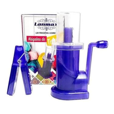 Imagem de Máquina De Fazer Tricotin Tear Manivela I-cord Lanmax - Compacta e Portátil Este Equipamento Permite Que Você Crie Cordões De Tricô De Forma Prática E Rápida