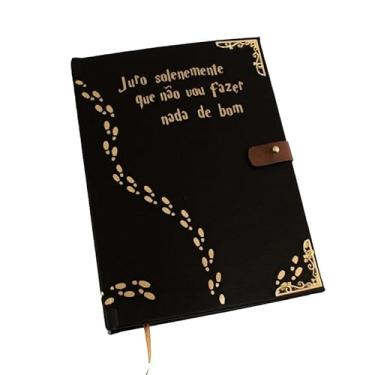 Imagem de Caderno Feito à Mão Grimório Harry Potter - Malfeito Feito A5 200 Folhas