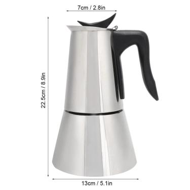 Imagem de Cafeteira Elétrica Moka 6 Xícaras Inox Clássica