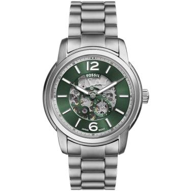 Imagem de Relógio Fossil Masculino Ref: Me3262/1kn Automático Esqueleto Prateado