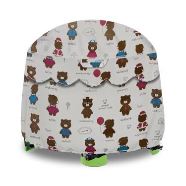 Imagem de Capa de mesa de água infantil, capa de mesa de brinquedos ao ar livre - 86 cm P x 50 cm A, capa de mesa redonda para parque aquático para mesa de água Little Tikes Fish 'n Splash, -Apenas capa (foto