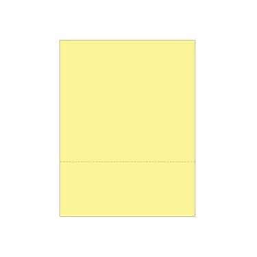 Imagem de Limited Papers (TM) Papel perfurado 8,5 x 11, variedade de tamanhos e cores de perfuração, para formulários, bilhetes, cartões postais, cartões de visita. (Canário, 5 a 9 cm da parte inferior)