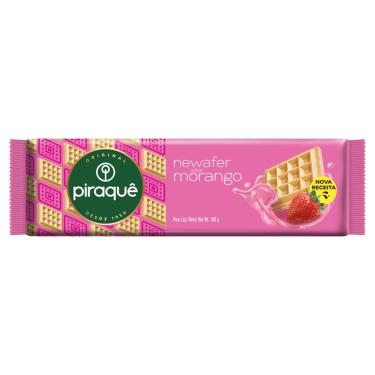 Imagem de Biscoito Wafer Recheio Morango Piraquê Newafer 100g