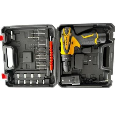 Imagem de Parafusadeira Furadeira De Impacto Profissional 21v Modelo YXL 912, 2 