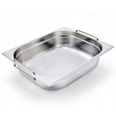 Imagem de Cuba Gastronômica Inox GN 1/2 65mm com Alça Prateada - Chef Line