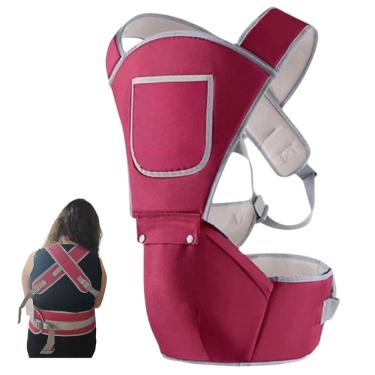 Imagem de Canguru Carregador Bebe Criança Alça Ajustavel Ergonomico Alcochoado Confortavel Macio Bolso Seguro Resistente Passeio Viagem Suporte