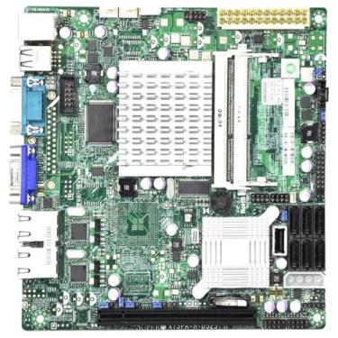 Imagem de Supermicro X7SPA-H-D525-B Bulk Intel Atom D525/Intel ICH9R/ DDR3/ V&2GbE/ Mini ITX Placa-mãe para servidor