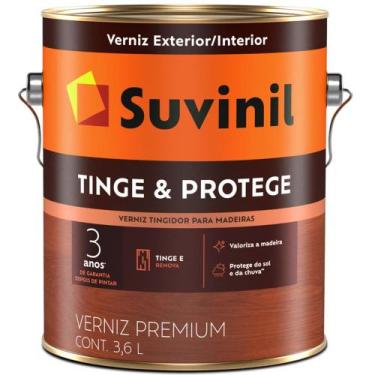 Imagem de Verniz Tingidor Tinge & Protege 3,6 Litros Imbuia - 57358759 - SUVINIL