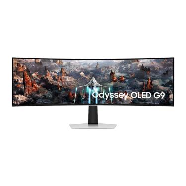 Imagem de Monitor Oled Gamer Odyssey G9 Curvo Ls49cg930slxzd 49 Polegadas Samsung Branco Bivolt