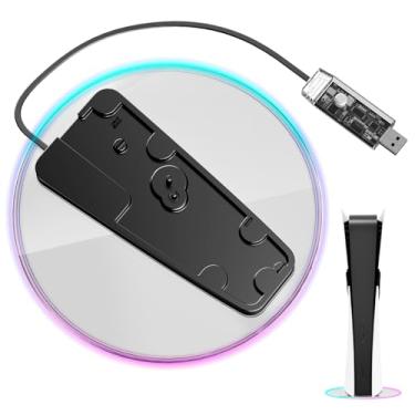 Imagem de XIONZIJA Suporte vertical RGB para PS5 Slim e PlayStation 5 Pro vertical para console PS5
