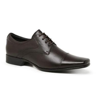 Imagem de Sapato Social Masculino Rafarillo Derby Couro Marrom Sola de Borracha 34055M-Masculino