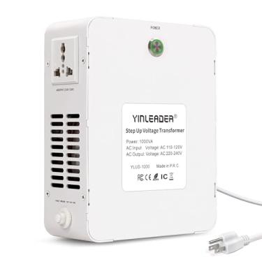 Imagem de Yinleader Conversor De Voltagem 110 V Para 220 V, Transformador Elevador Com 220/230/240 Aparelhos Europeus E Asiáticos Nos Eua (1000 W)
