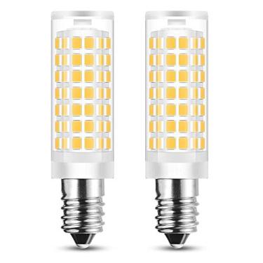 Imagem de LAOYEBAOHE Lâmpadas E14 Para Coifa De Cozinha Com Base Europeia, Lâmpada Turca Marroquina Substituição, Alcance Ac110V-130V Geladeira E Máquina Costura (Branco Luz Do Dia 6000K, Pacote 2)