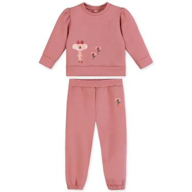 Imagem de Conjunto Manga Longa Lilica Ripilica Flowers Rosa