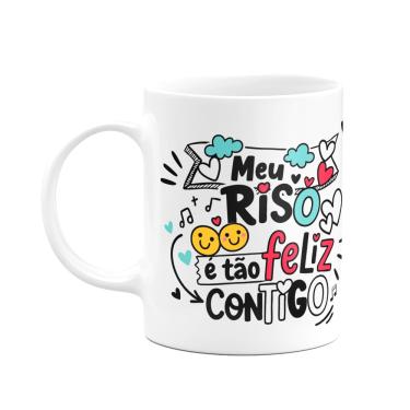 Imagem de Caneca Namorados - Meu riso é tão feliz contigo - M2