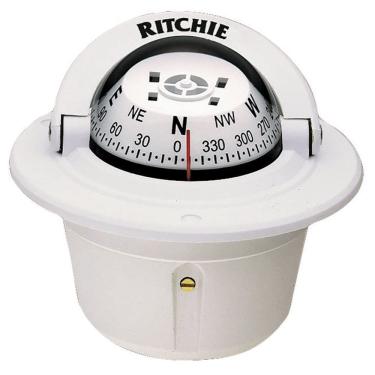 Imagem de Bússola Ritchie Explorer embutida F-50W branca