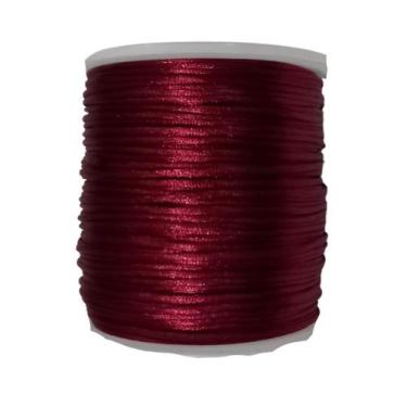 Imagem de Fio de seda 1mm Vermelho escuro 520 100 metros - NYBC