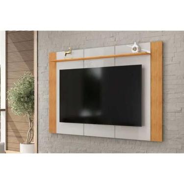 Imagem de Painel Home p/ TV até 75 Pol Helo 183x136cm Bali/Cedro - DJ Móveis