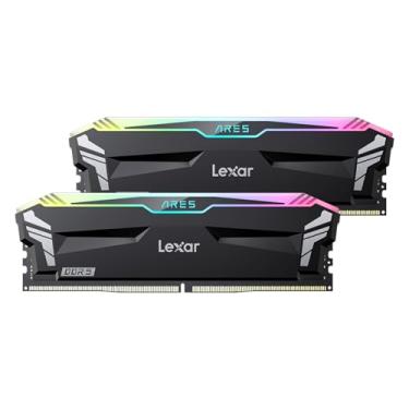 Imagem de Lexar Kit ARES RGB DDR5 RAM 32GB (16GB x 2) 6000MHz, CL30-36-36-68 DRAM 288-Pin UDIMM Desktop Memory, PC Gaming Computer Memory Suporta XMP 3.0/AMD EXPO, 1.35V (LD5BU016G-R6000GDLA)