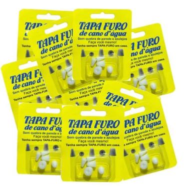 Imagem de 10 Kits Tapa Furo Cano d'água com 5 pçs cada