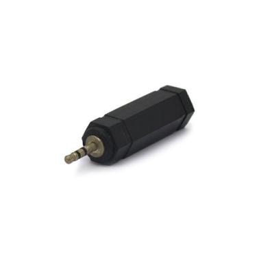 Imagem de Adaptador Plug P1 2,5mm Estéreo para Jack J10 6,35mm Mono - JL16004 - 