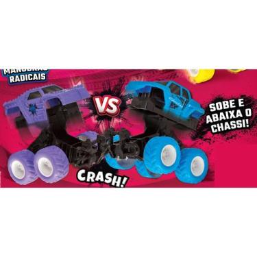 Imagem de 2 Carrinho Fricção Monster Truck Off Road Big Foot Brinquedo Radical T