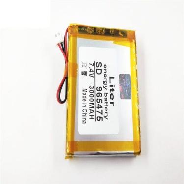 Imagem de Bateria 7,4v  3000mah 8mm X 60mm X 80mm Com 2 Fios - bgb