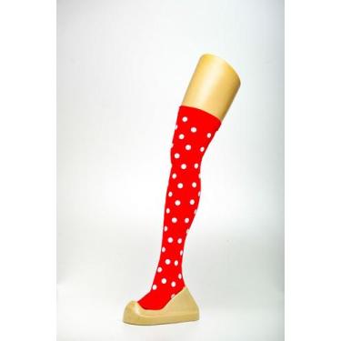 Imagem de Meia Calça Bolinha - Festas e Fantasias, Vermelho 2
