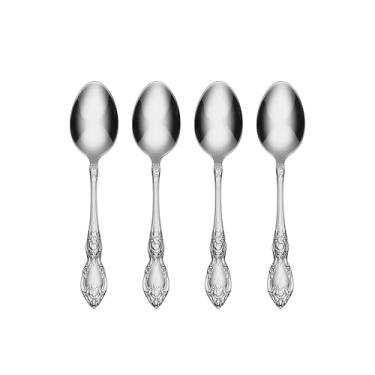 Imagem de Oneida 2285004E Colheres de chá Wordsworth Everyday Flatware, conjunto com 4, aço inoxidável 18/0, 15 cm C x 3,3 cm L