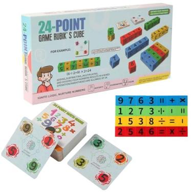 Imagem de Brain Teaser Cube Game, Digital Computing and Word Spelling Block, Two-Player Battle (Digital)