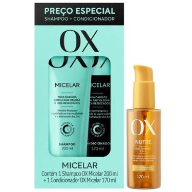 Imagem de Kit OX Micelar Shampoo + Condicionador + Óleo Capilar Nutritivo 120ml