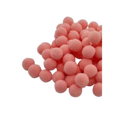 Imagem de Pompom poliéster 10mm para Laços Tiaras Roupas e Artesanatos com 100 u