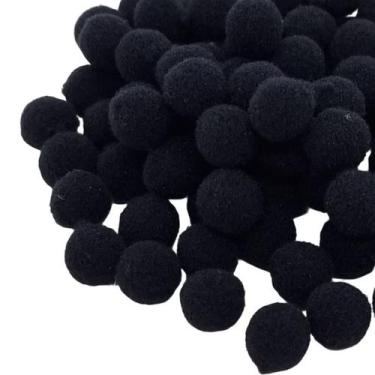Imagem de Pompom poliéster 10mm para Laços Tiaras Roupas e Artesanatos com 100 u