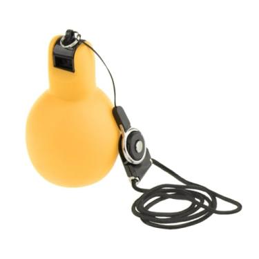 Imagem de Aymzbd Apito de aperto manual com cordão Apito esportivo portátil para trekking Futebol interno e externo, Amarelo
