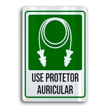 Imagem de Placa de Metal protetor auricular 20cmx30cm