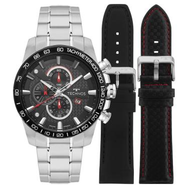 Imagem de Relógio Technos Masculino Carbon Prata - Os1abs/t1p