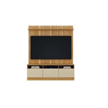 Imagem de Painel Home Theater Mônaco Valdemoveis Cinamomo/Off White