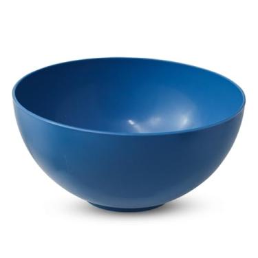 Imagem de Conjunto Com 20 Bowls de 380ml Tigelas Plástico Cores Vivas Colorido Sobremesa Sopa Caldos Sorvete (Azul)