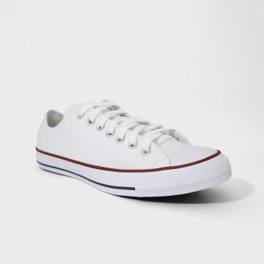 Imagem de Tênis Converse All Star Couro Branco/Branco/Marinho