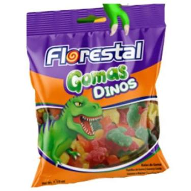 Imagem de Bala de Goma Dinos Sortida - 500g - Florestal