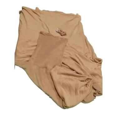 Imagem de Cobertor com Mangas e Capuz em Microfibra, 170x90 cm, Rosa, Fechamento nas Costas, para Inverno (Amarelo)