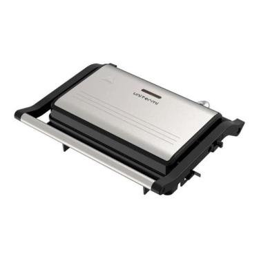 Imagem de Grill Sanduicheira Elétrica Antiaderente Abertura 180 - 220V - Uniterm