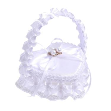 Imagem de oshhni Caixa para porta-alianças, cesta para madrinhas, acessórios para noivas, cesta para porta-alianças, para floristas, Style a