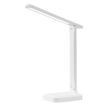 Imagem de Luminária de Mesa Led Touch Recarregável Articulada com 3 Níveis Iluminação Sem Fio Abajur para Leitura Trabalho Estudo