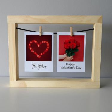 Imagem de Porta Foto Namorados Polaroid Te Amo Decoração Varal Enfeite